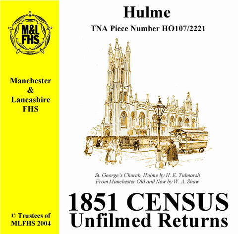 1851 Census Returns for Hulme