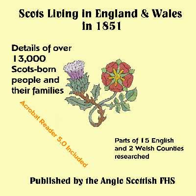 Scots Living in England & Wales 1851 CDROM