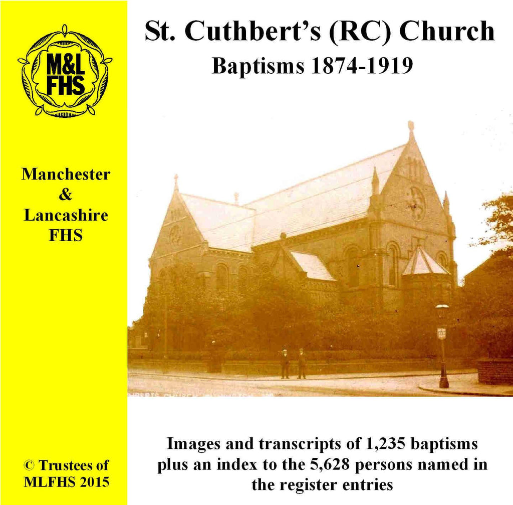Manchester, St. Cuthbert's (RC) Church Baptisms 1874-1919