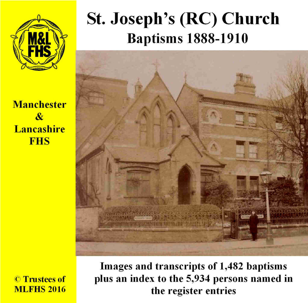 Longsight, St. Joseph's RC Church, Baptisms 1888-1910