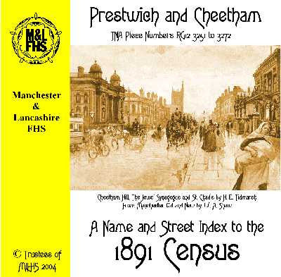 1891 Census Index - Prestwich & Cheetham