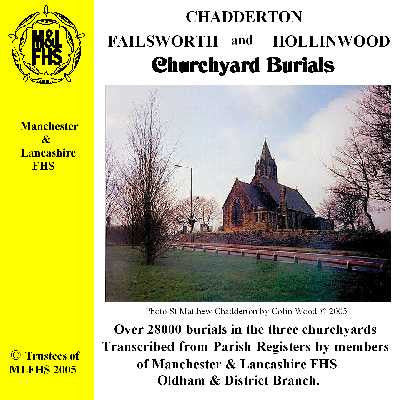 Oldham: Chadderton, Failsworth & Hollinwood Churchyard Burials (Download)