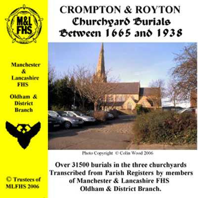 Oldham: Crompton and Royton Churchyard Burials 1665-1938 (Download)