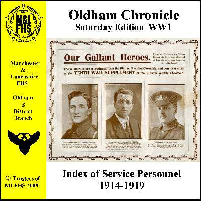 Oldham Chronicle WW1