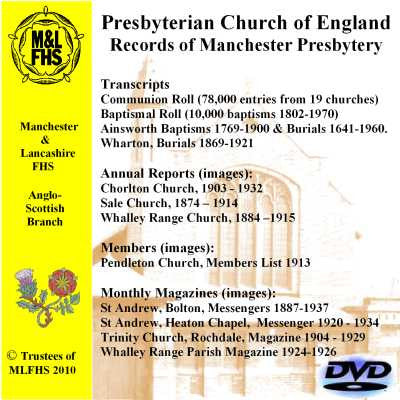 Manchester: Presbyterian Church of England Records of Manchester Presbytery (Download)
