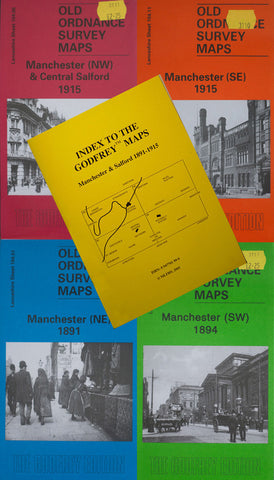 A Set of Manchester & Salford Central Maps 1891-1915